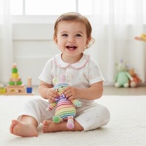 🐰 Easter Carter’s Vintage Lightweight Bunny Pajamas – Size 12M 🐰